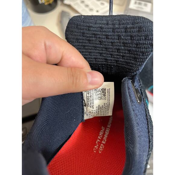 Nike React Infinity Run Flyknit 3 College Navy Metallic Silver Mens 6.5 Womens 8 - Picture 7 of 8